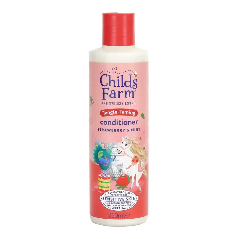 Child's Farm Tangle Taming Conditioner Strawberry & Mint 250ml in White - White