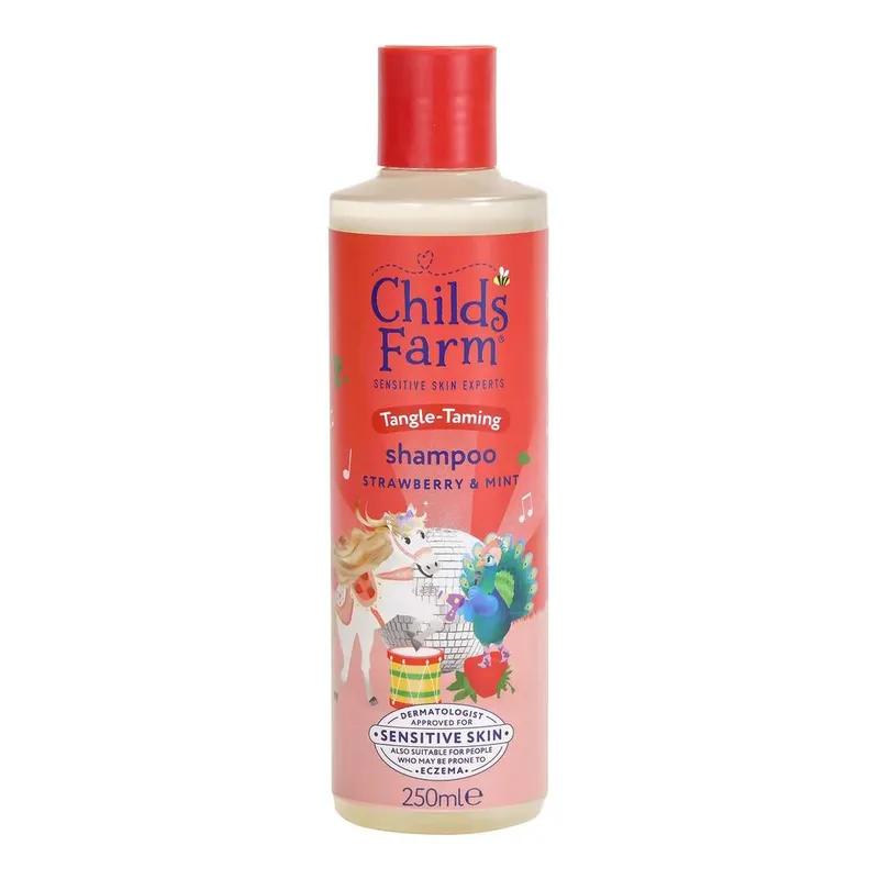 Child's Farm Unisex Tangle Taming Shampoo Strawberry & Mint 250ml in Clear Clear 250ml female