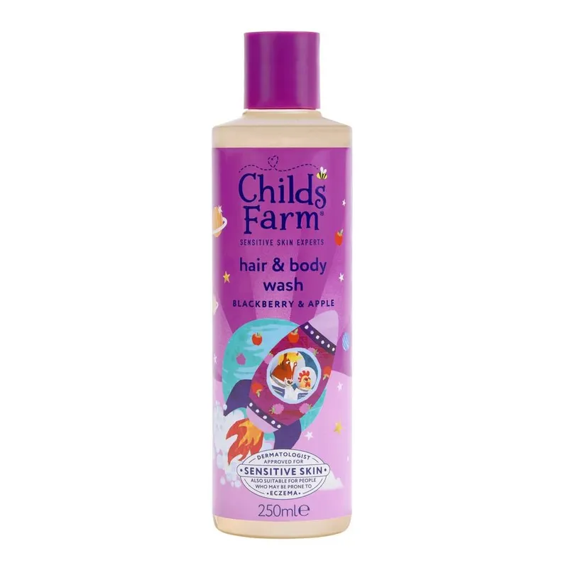 Child's Farm Unisex Hair & Body Wash Blackberry & Apple 250ml in Clear Clear female