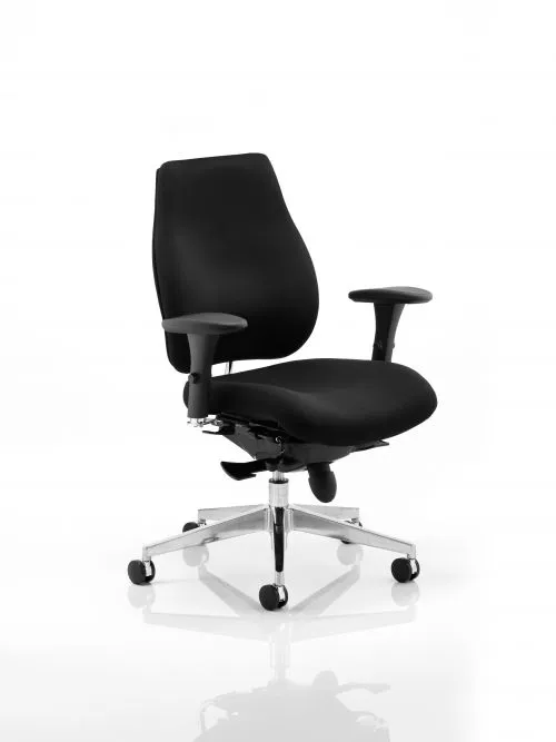 Chiro Plus Ergo Posture Chair Black With Arms - PO000001