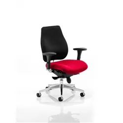 Chiro Plus Posture Chair Cherry Colour Seat With Arms - K