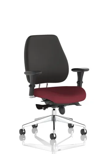 Chiro Plus Posture Chair Chilli Colour Seat With Arms - K