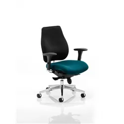 Chiro Plus Posture Chair Kingfisher Colour Seat With Arms R