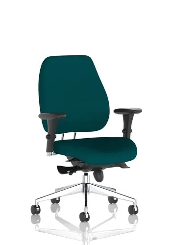 Chiro Plus Posture Chair Kingfisher Colour With Arms - KC