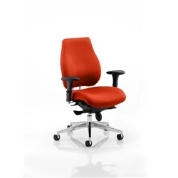 Chiro Plus Posture Chair Pimento Colour With Arms - KCUP0