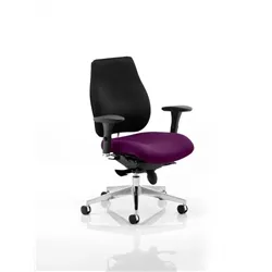 Chiro Plus Posture Chair Purple Colour Seat With Arms - K