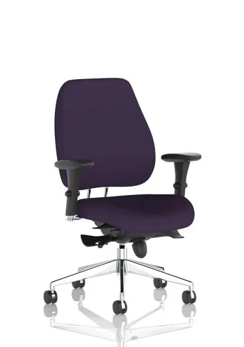 Chiro Plus Posture Chair Purple Colour With Arms - KCUP01