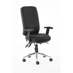 Chiro Task Operators Chair Black With Height Adjustable And F