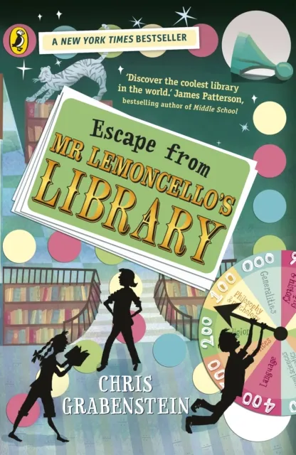 Chris Grabenstein Escape from Mr Lemoncello's Library Paperback Book Multicolor