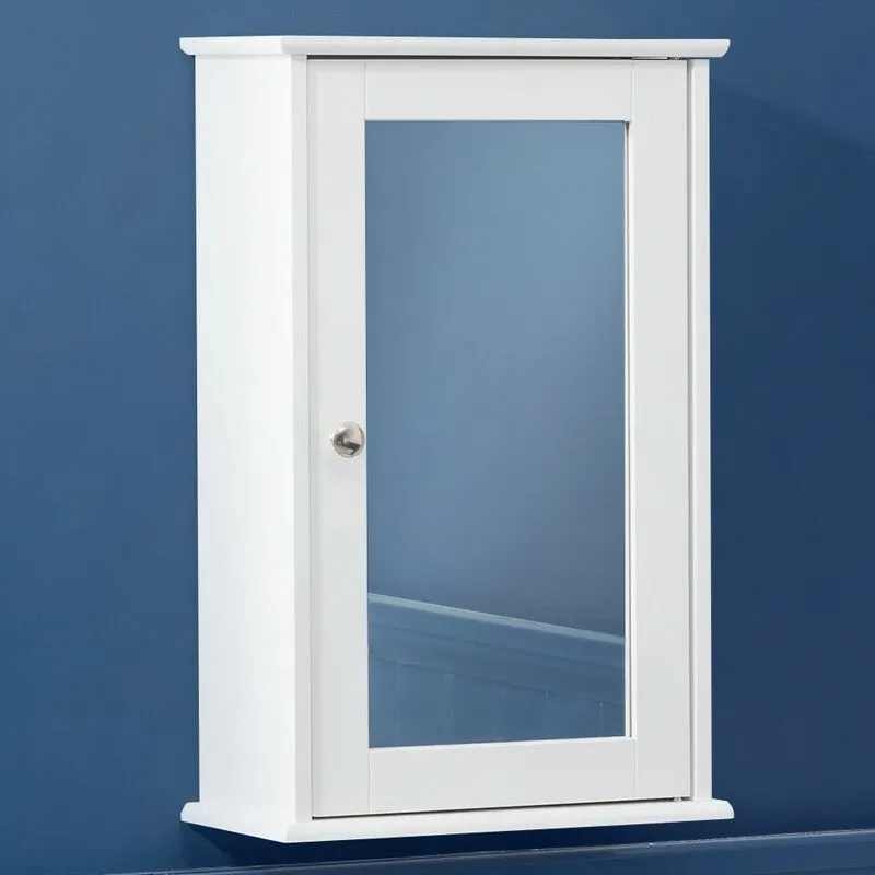 Christow - Clovelly White Bathroom Mirror Cabinet