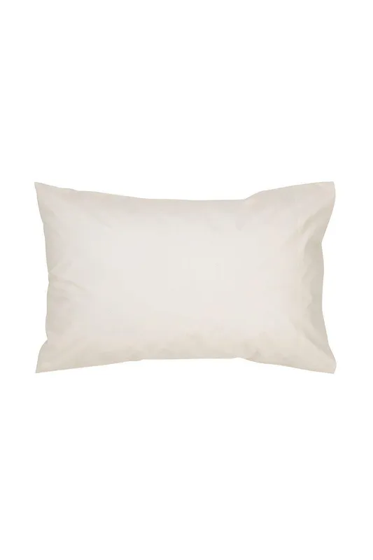 Christy Unisex 400TC Luxury Cotton Sateen Plain Dye King Pillowcases Pair in Cream Cream King female