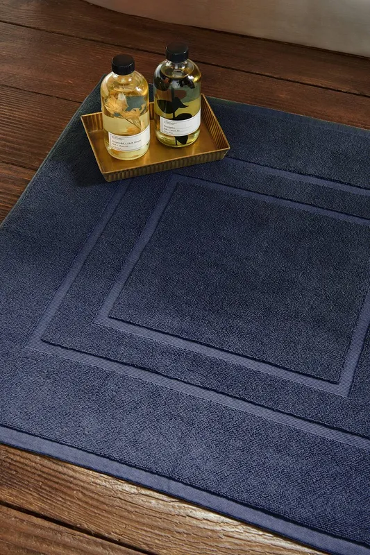 Christy 'Brixton' Luxury 100% Cotton Bath Mats in Midnight - Midnight