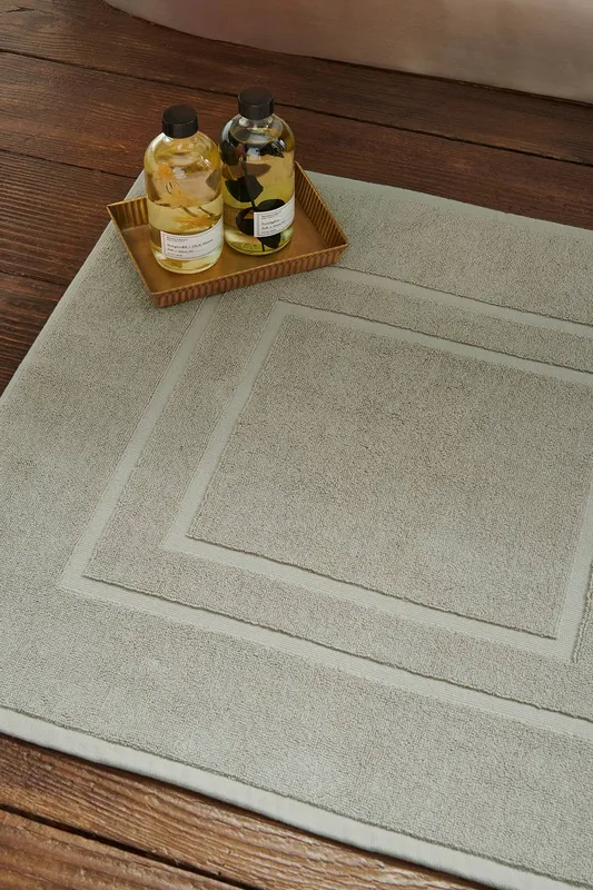 Christy 'Brixton' Luxury 100% Cotton Bath Mats in Stone - Stone