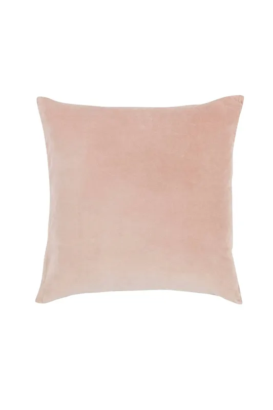 Christy Luxury Filled Velvet 'Jaipur' Square Cushions in Dusty Pink Size: 45cm x 45cm - Dusty Pink