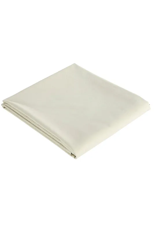 Christy Unisex Pure Cotton Percale Flat Sheets in Beige Size: Double Flat Beige Double Flat female