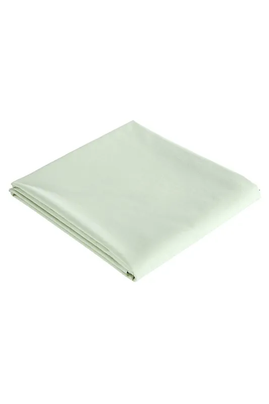 Christy Unisex Pure Cotton Percale Flat Sheets in Green Size: King Flat Green female
