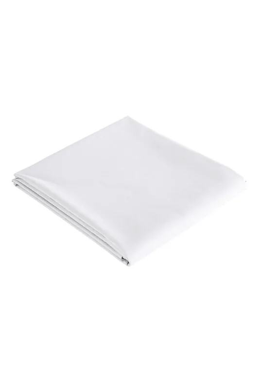 Christy Pure Cotton Percale Flat Sheets in White Size: Single Flat - White - Size: Single Flat