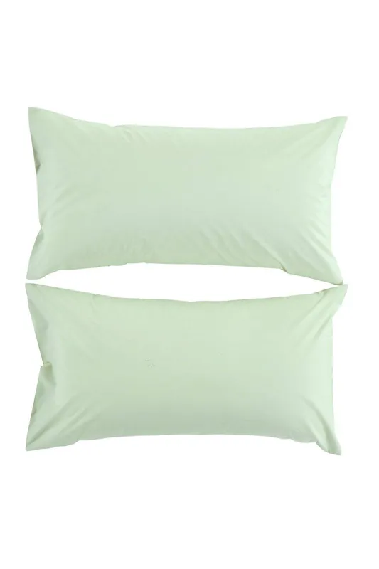 Christy Pure Cotton Percale King Pillowcase Pair in Green Green
