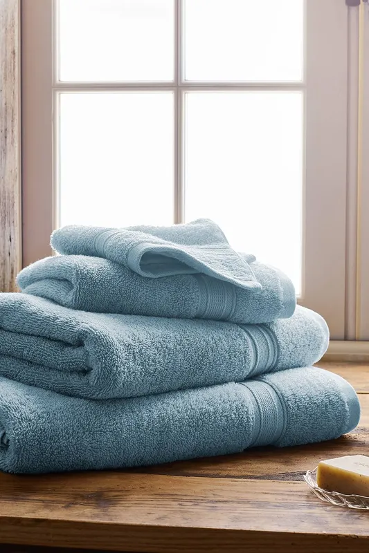 Christy 'Serene' Pastel 100% Combed Cotton Towels in Blue Blue