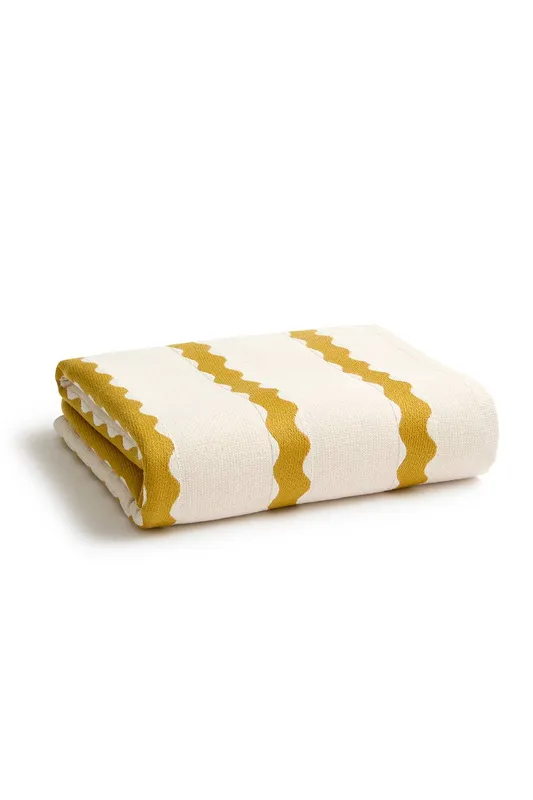 Christy Unisex 'Take Away' Striped Heritage Style Beach Towel in Yellow Yellow One Size female