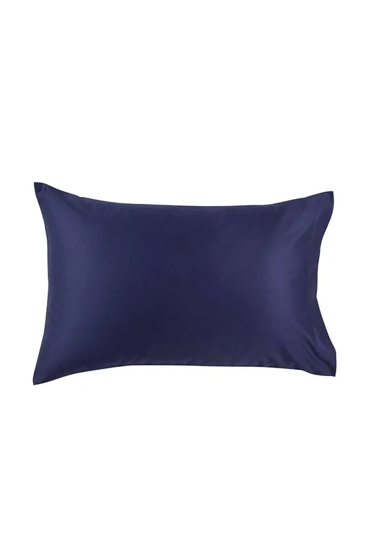 Christy 400TC Luxury Cotton Sateen Plain Dye King Pillowcases Pair in Navy Navy King