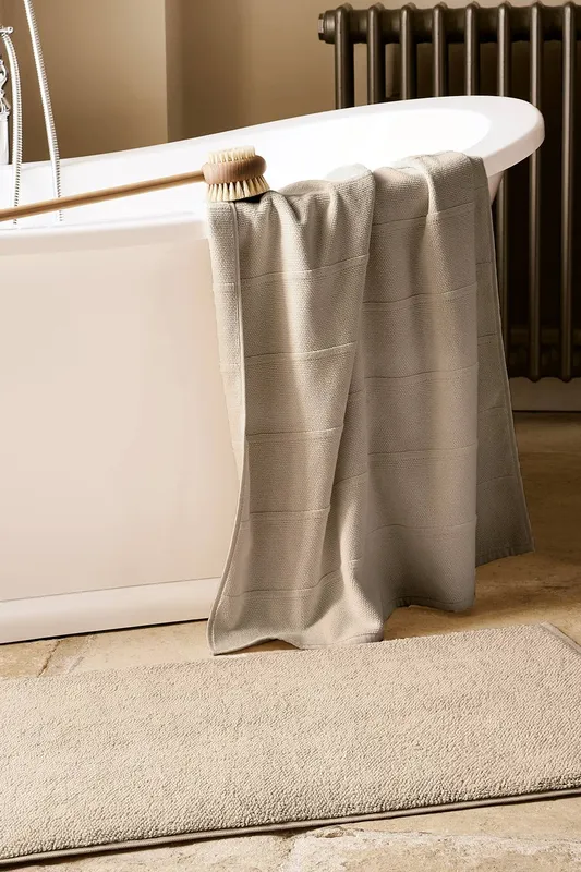 Christy 'Highgate' Turkish Cotton Textured Towels in Beige Beige
