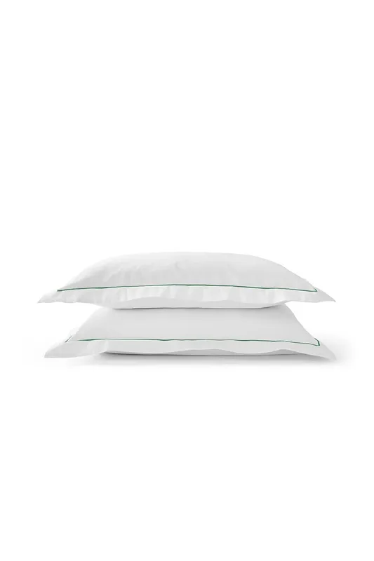 Christy Unisex Premium Sateen Satin Oxford Pillowcase Pair in Green Green female