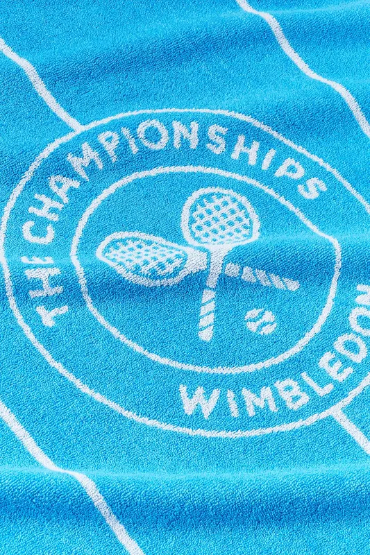 Christy 'Wimbledon' Tennis Court Towel in Blue - Blue