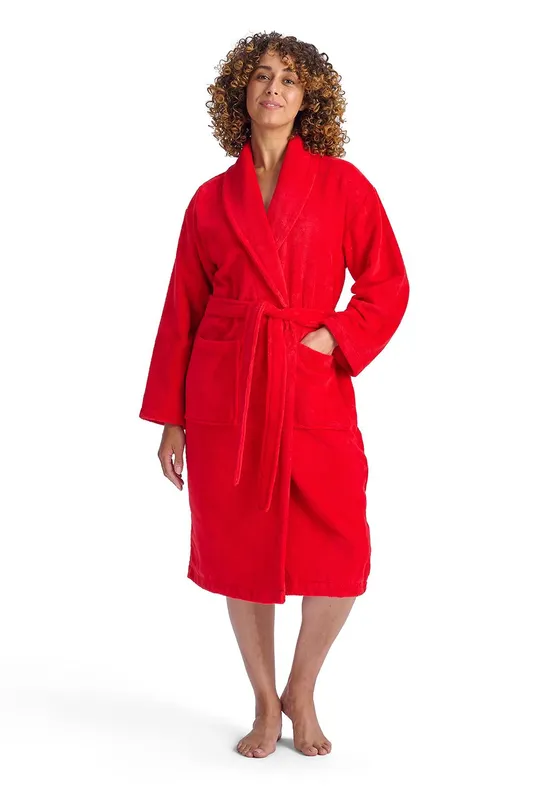 Christy Women's 'Supersoft Cosy' Microvelour Bath Robe in Red Size: Large/XL - Red