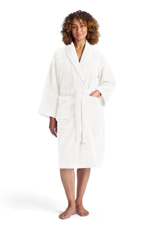 Christy Women's 'Supersoft Cosy' Microvelour Bath Robe in White Size: Small/Medium - White