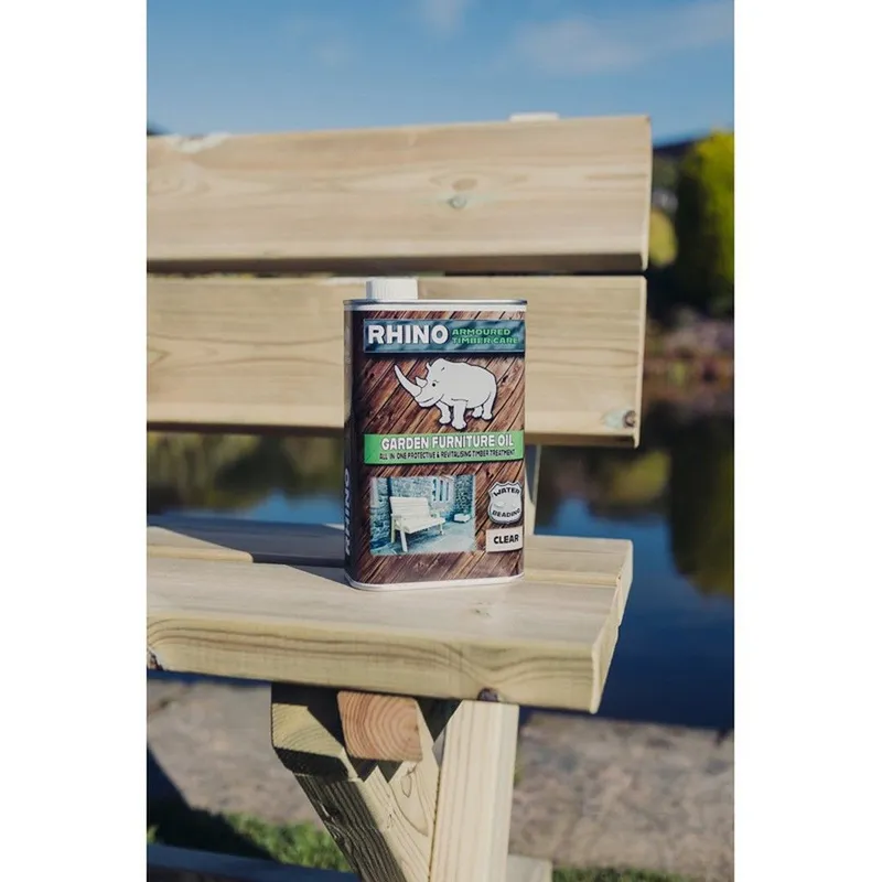 Churnet Valley Garden Furniture Ltd Rhino Valley Garden Furniture Timber Care 1L Tin - Clear in Brown Brown