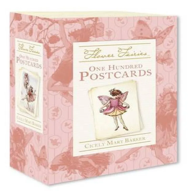 Cicely Mary Barker Flower Fairies One Hundred Postcards Paperback Book Multicolor