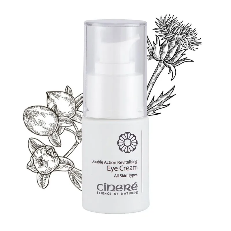 Cinere Double Action Revitalising Eye Cream 15ml in White White