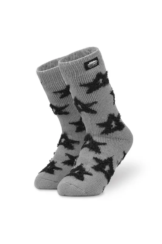 CityComfort Women's Long Socks in Grey - Grey - Size: One Size