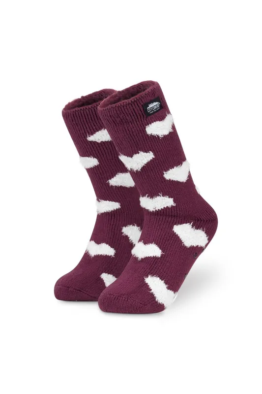 CityComfort Women's Long Socks in Red Red One Size