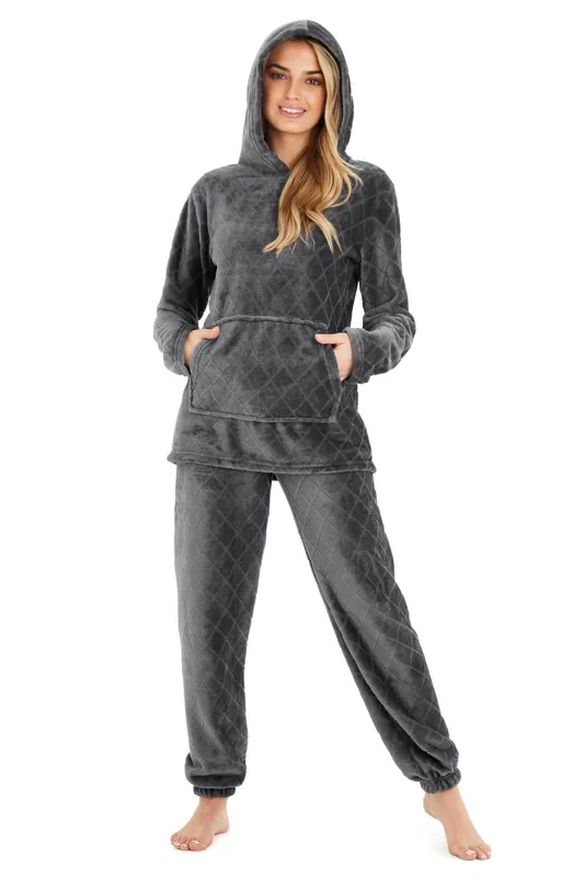 CityComfort Women's Pyjama Set in Grey Size: Small Grey