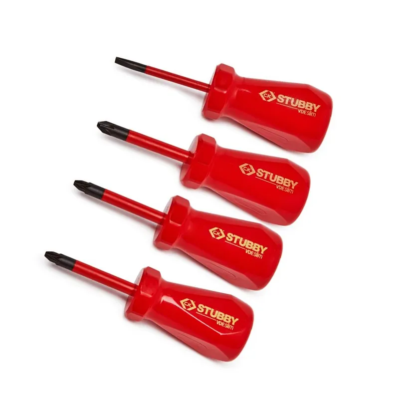 CK Tools CK T48349 Stubby Vde Slim Screwdriver Set Of 4