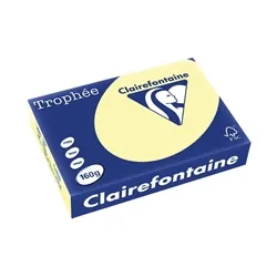 Clairefontaine Trophee Card A4 160gm Canary (250 Pack) 2636C
