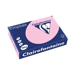 Clairefontaine Trophee Card A4 160gm Pink (250 Pack) 2634C