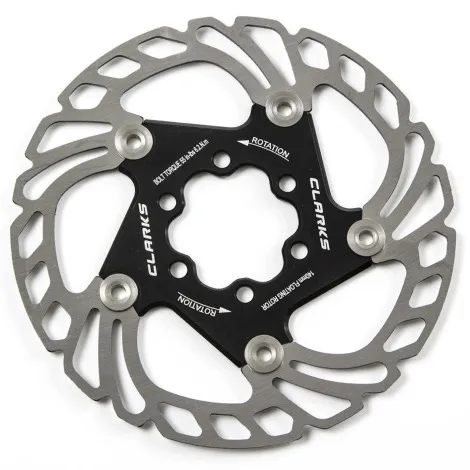 Clarks Black AR18 Floating Rotor - Black / 6 Bolt / 160mm