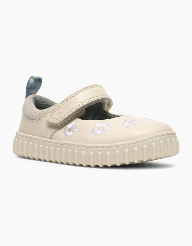 Clarks Girl's Cove Flower T Girls First Shoes - Tan - Size: F (Standard)