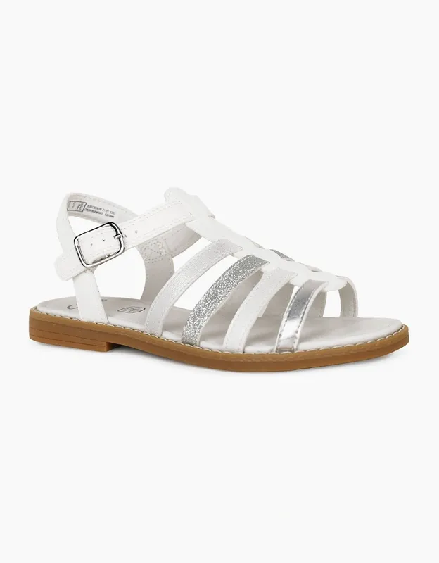 Clarks Girl's Luana Hope K Girls Infant Sandals - White - Size: 7/F (Standard)