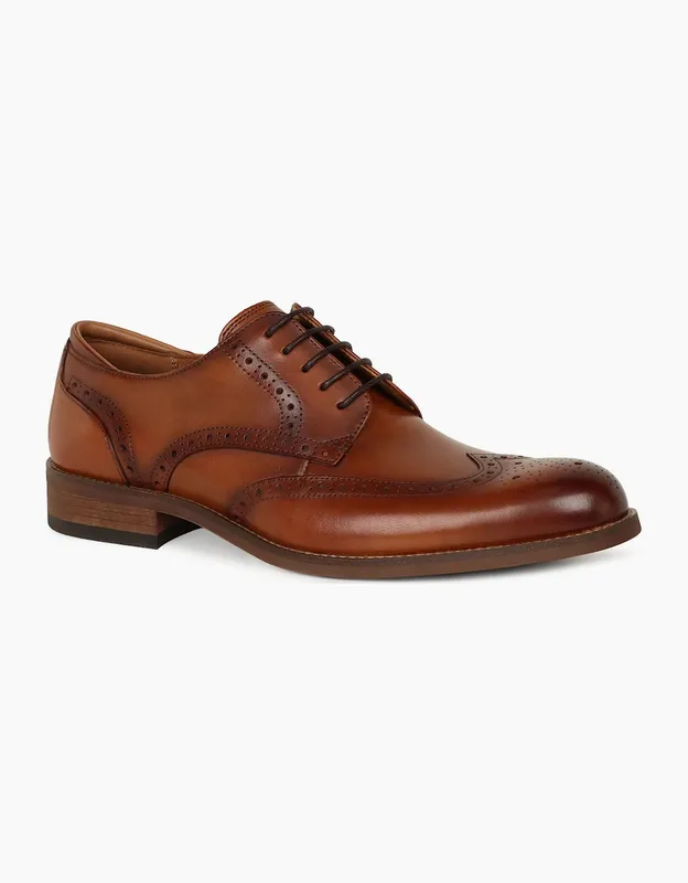 Clarks Men's Craftremi Tip Mens Brogues - Brown - Size: 8.5