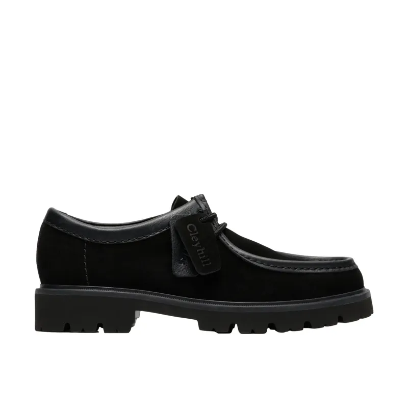 Clarks Mens Black Cleyhill Seam Shoe - Black