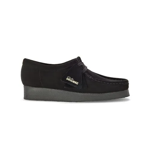 Clarks Originals Mens Black Wallabee Shoe - Black