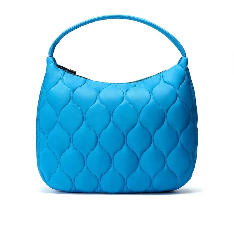 Clarks Women's Quilted Tote Bright Blue Shoulder Bag, Tote Bag Blue