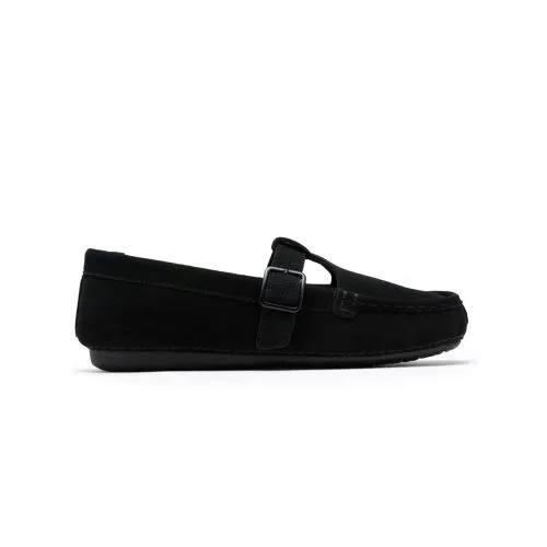 Clarks Womens Black Freckle TBar Shoe - Black