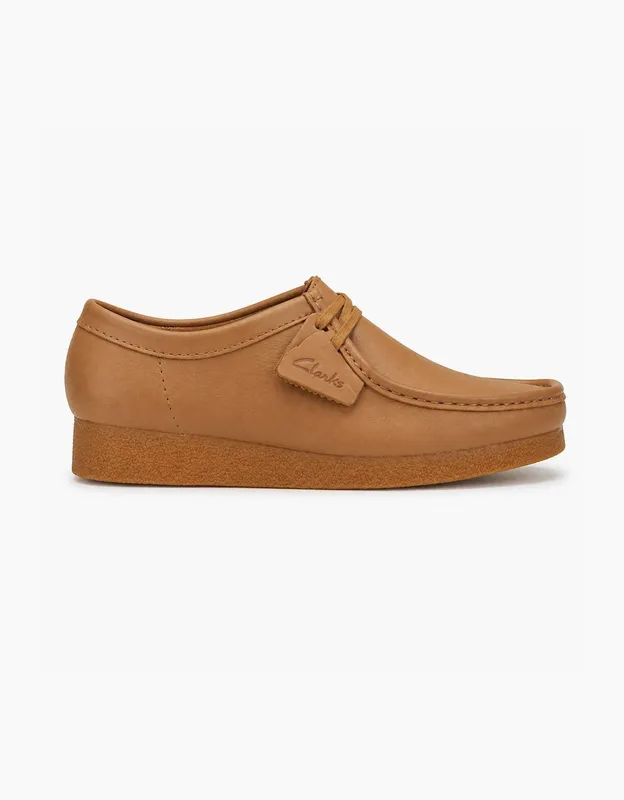 Men's Clarks Originals Wallabee Evo Leather Shoes Tan - Brown - Size: 9