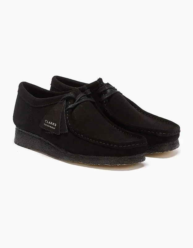 Men's Clarks Originals Wallabee Mens Black Shoes - Size: 9