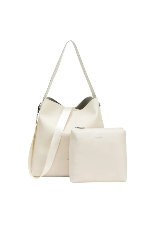 Claudia Canova Women's Mono Tote Bag in Light Stone Light Stone